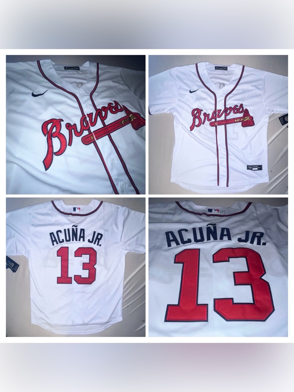 Atlanta Braves #13 Ronald Acuna Jr. Authentic Nike MLB Elite Baseball Jersey